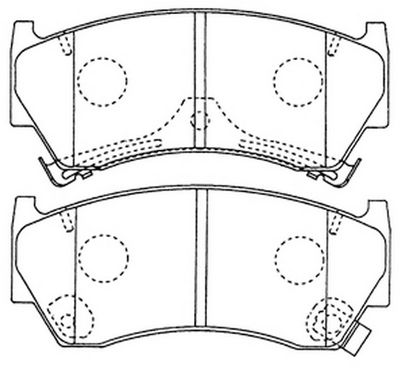 FP0668 FIT Комплект тормозных колодок, дисковый тормоз