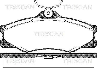 811029845 TRISCAN Комплект тормозных колодок, дисковый тормоз