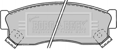 BBP1244 BORG & BECK Комплект тормозных колодок, дисковый тормоз
