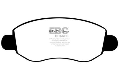 DP1297 EBC Brakes Комплект тормозных колодок, дисковый тормоз