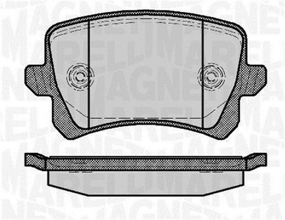 363916060658 MAGNETI MARELLI Комплект тормозных колодок, дисковый тормоз