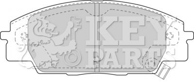 KBP1742 KEY PARTS Комплект тормозных колодок, дисковый тормоз