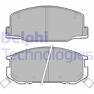 LP942 DELPHI Комплект тормозных колодок, дисковый тормоз