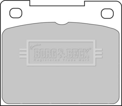 BBP1307 BORG & BECK Комплект тормозных колодок, дисковый тормоз