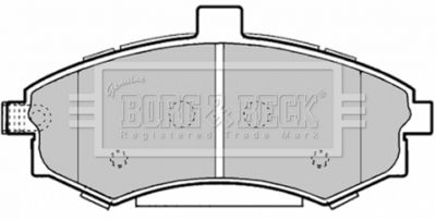 BBP1896 BORG & BECK Комплект тормозных колодок, дисковый тормоз