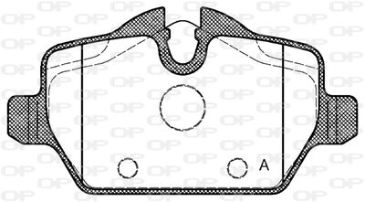 BPA113200 OPEN PARTS Комплект тормозных колодок, дисковый тормоз