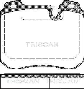 811011014 TRISCAN Комплект тормозных колодок, дисковый тормоз