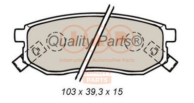 70421045 IAP QUALITY PARTS Комплект тормозных колодок, дисковый тормоз