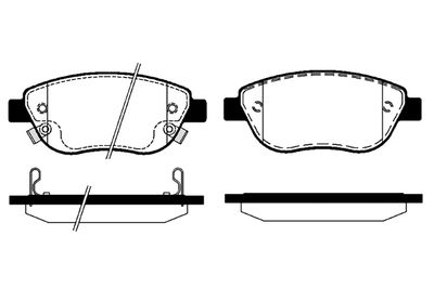 RA07618 RAICAM Комплект тормозных колодок, дисковый тормоз