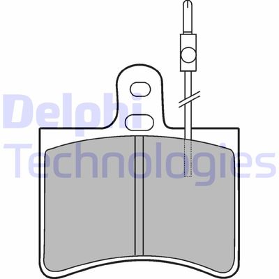 LP113 DELPHI Комплект тормозных колодок, дисковый тормоз