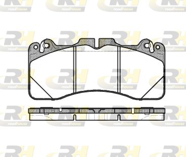 2142510 ROADHOUSE Комплект тормозных колодок, дисковый тормоз