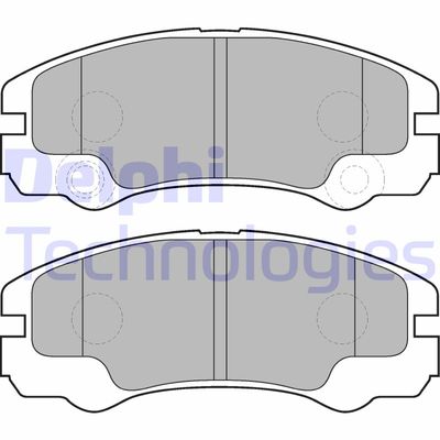 LP1552 DELPHI Комплект тормозных колодок, дисковый тормоз