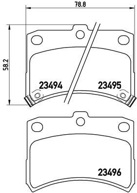 P16009 BREMBO Комплект тормозных колодок, дисковый тормоз