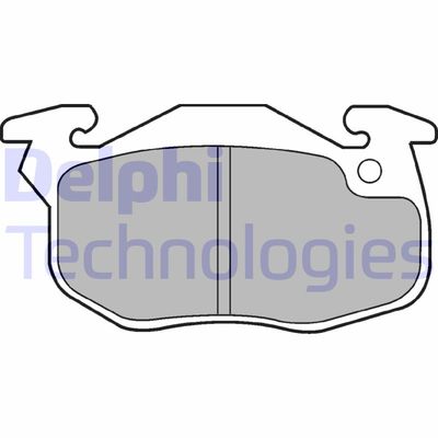 LP1053 DELPHI Комплект тормозных колодок, дисковый тормоз