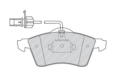 FVR1518 FERODO Комплект тормозных колодок, дисковый тормоз