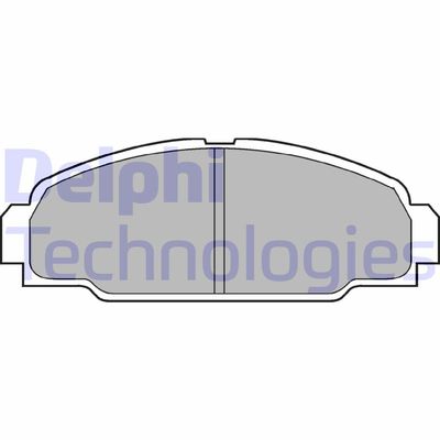 LP607 DELPHI Комплект тормозных колодок, дисковый тормоз