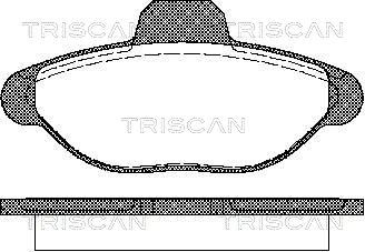 811015001 TRISCAN Комплект тормозных колодок, дисковый тормоз