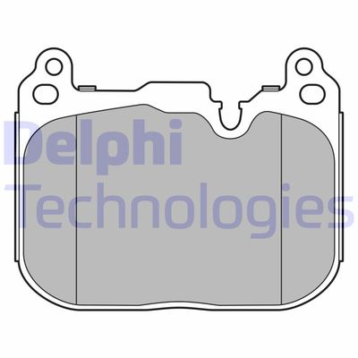LP3597 DELPHI Комплект тормозных колодок, дисковый тормоз