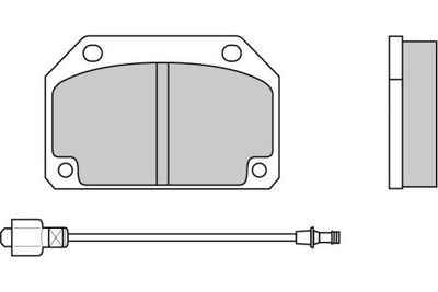 120254 E.T.F. Комплект тормозных колодок, дисковый тормоз