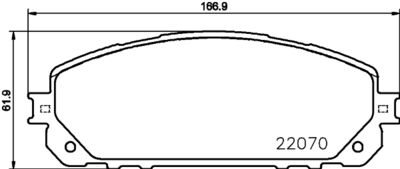 P37021 BREMBO Комплект тормозных колодок, дисковый тормоз