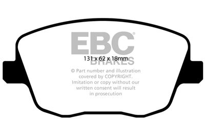 DP21436 EBC Brakes Комплект тормозных колодок, дисковый тормоз