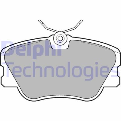 LP499 DELPHI Комплект тормозных колодок, дисковый тормоз
