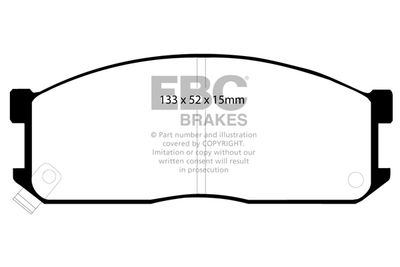 DP683 EBC Brakes Комплект тормозных колодок, дисковый тормоз