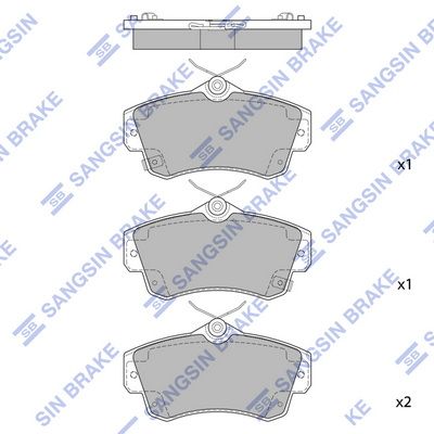 SP1359 Hi-Q Комплект тормозных колодок, дисковый тормоз