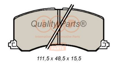 70416090 IAP QUALITY PARTS Комплект тормозных колодок, дисковый тормоз