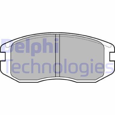 LP736 DELPHI Комплект тормозных колодок, дисковый тормоз