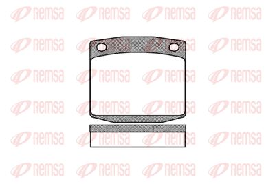 009500 REMSA Комплект тормозных колодок, дисковый тормоз