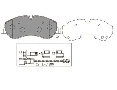 FBP4178 FI.BA Комплект тормозных колодок, дисковый тормоз