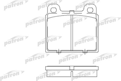 PBP084 PATRON Комплект тормозных колодок, дисковый тормоз