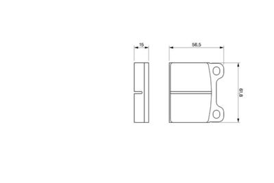 0986461731 BOSCH Комплект тормозных колодок, дисковый тормоз