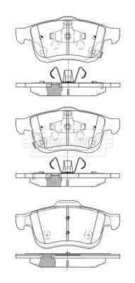 BBP2529 BORG & BECK Комплект тормозных колодок, дисковый тормоз