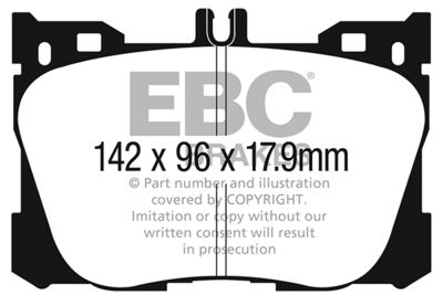 DP23070 EBC Brakes Комплект тормозных колодок, дисковый тормоз
