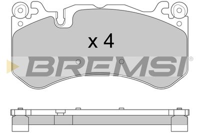 BP3609 BREMSI Комплект тормозных колодок, дисковый тормоз