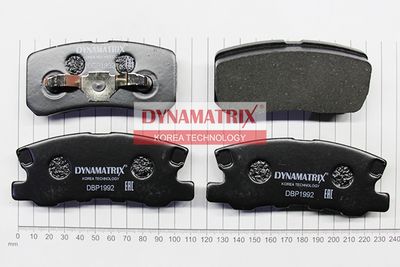 DBP1992 DYNAMATRIX Комплект тормозных колодок, дисковый тормоз