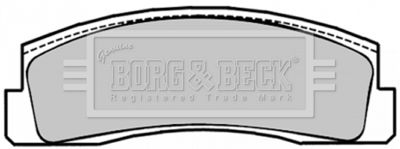 BBP1294 BORG & BECK Комплект тормозных колодок, дисковый тормоз