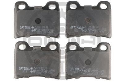 9813 OPTIMAL Комплект тормозных колодок, дисковый тормоз