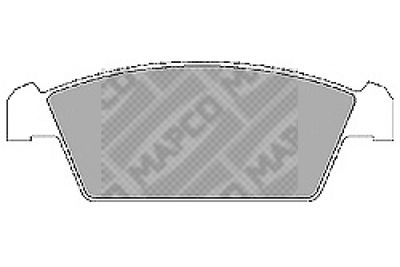 6601 MAPCO Комплект тормозных колодок, дисковый тормоз