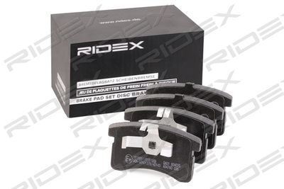 402B0606 RIDEX Комплект тормозных колодок, дисковый тормоз