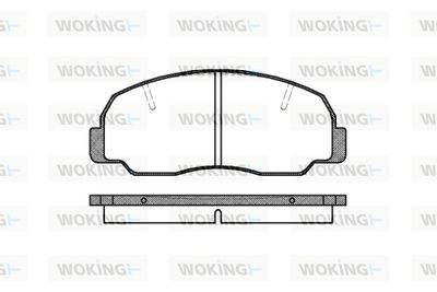 P078310 WOKING Комплект тормозных колодок, дисковый тормоз
