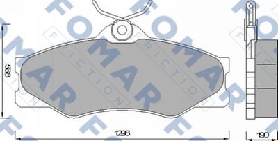 FO427781 FOMAR Friction Комплект тормозных колодок, дисковый тормоз