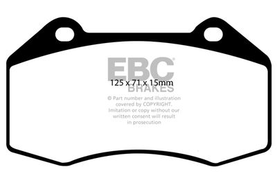 DP51539NDX EBC Brakes Комплект тормозных колодок, дисковый тормоз