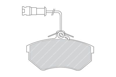 FDB853 FERODO Комплект тормозных колодок, дисковый тормоз