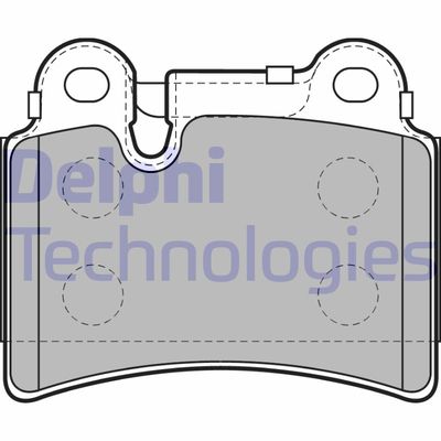 LP2061 DELPHI Комплект тормозных колодок, дисковый тормоз