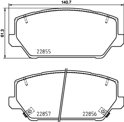 PCP1754 DON Комплект тормозных колодок, дисковый тормоз