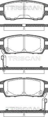 811042003 TRISCAN Комплект тормозных колодок, дисковый тормоз