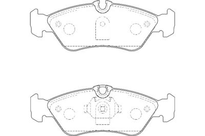 2135704 Omnicraft Комплект тормозных колодок, дисковый тормоз